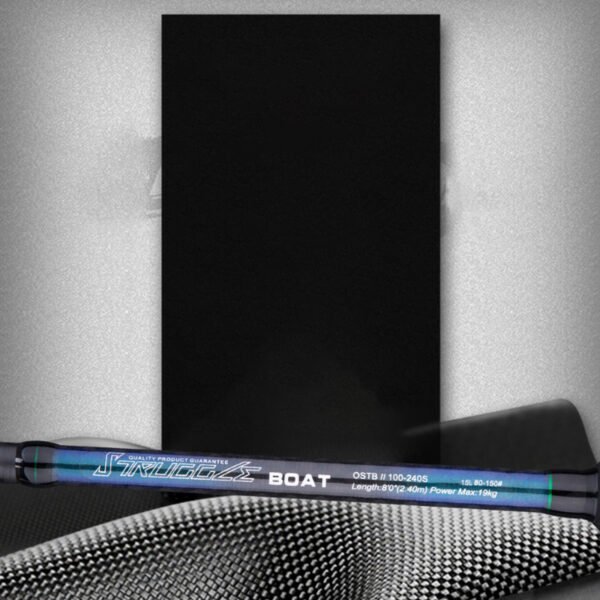 Wholesale OEM Saltwater Fishing Rod Black 2.4M  Spinning Boat Rods - Image 4
