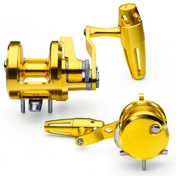 Manufacturer Custom Trolling Reels Gold 9+1BB Ball Bearing 5.7:1 Gear Ratio Fishing Reels for Jigging