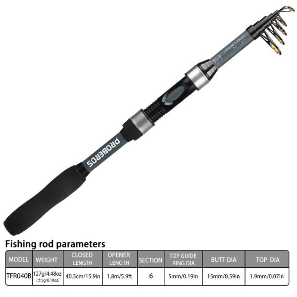 Manufacturer Custom Offshore Fishing Rods Fiberglass Mini Spinning Rods - Image 4