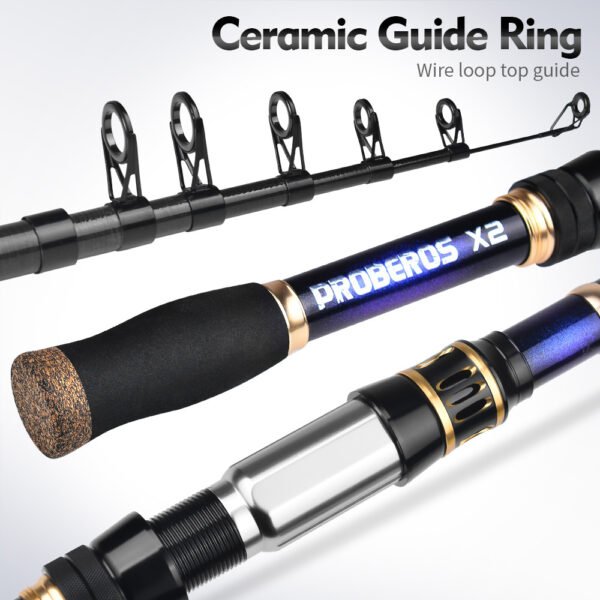 Bulk OEM Custom Fishing Gears Foldable Carbon Surf Fishing Rods Metal Spinning Reels Set - Image 5
