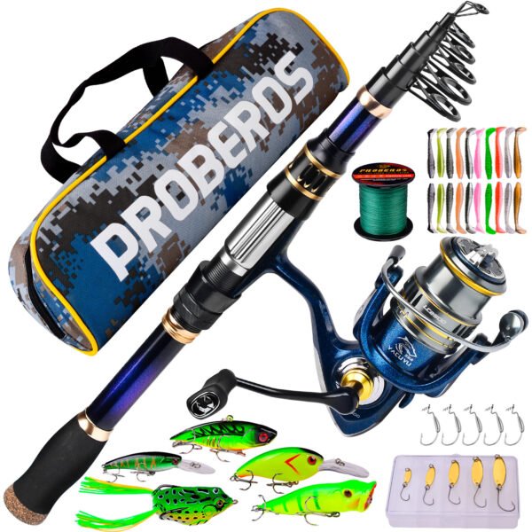 Bulk OEM Custom Fishing Gears Foldable Carbon Surf Fishing Rods Metal Spinning Reels Set - Image 6