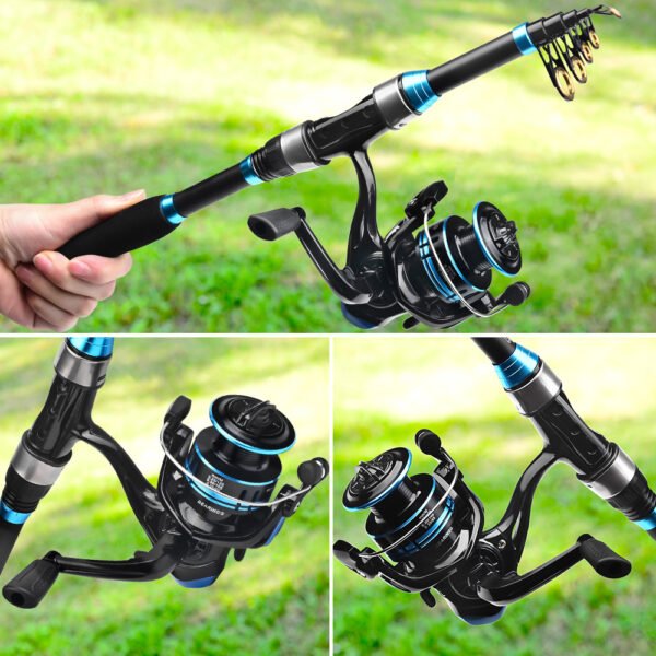 Custom Oudoor Fishing Set Glassfiber Spinning Fishing Rods with Spinning Reels - Image 5